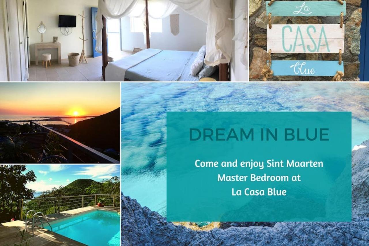 Aquamarine, Private Room In Villa Casa Blue Pool Sea View Koolbaai Exterior foto