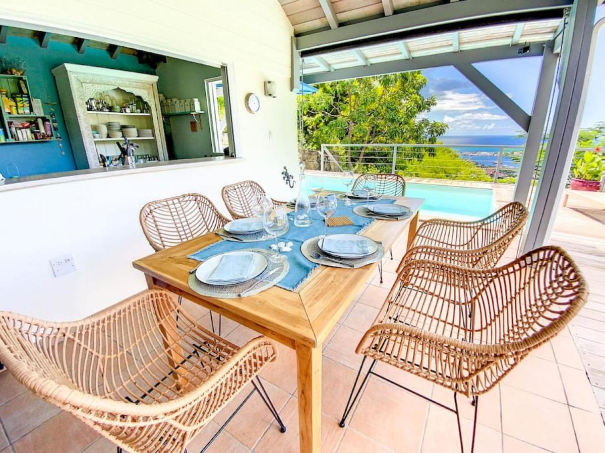 Aquamarine, Private Room In Villa Casa Blue Pool Sea View Koolbaai Exterior foto