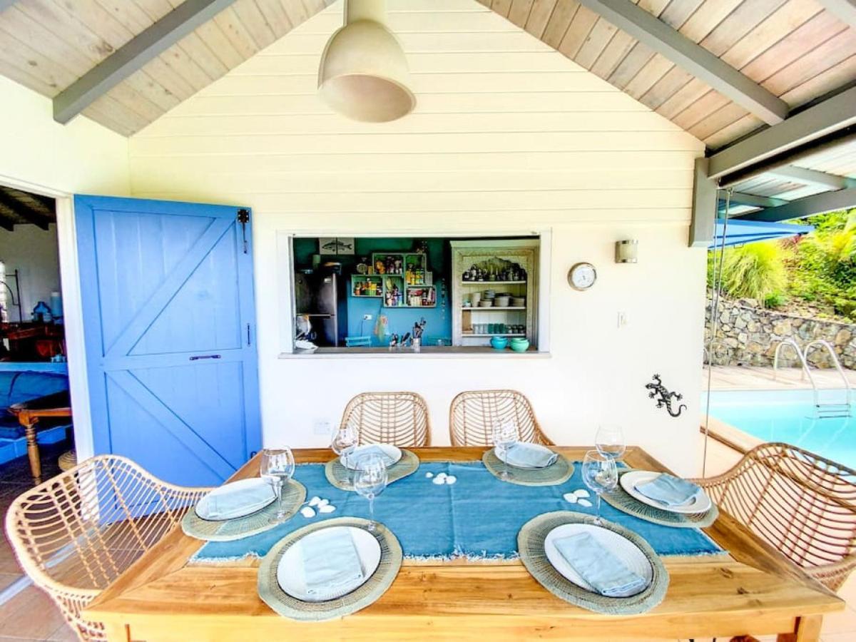 Aquamarine, Private Room In Villa Casa Blue Pool Sea View Koolbaai Exterior foto